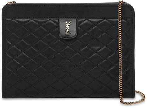 Saint Laurent Victoire Baby Clutch In Leather 